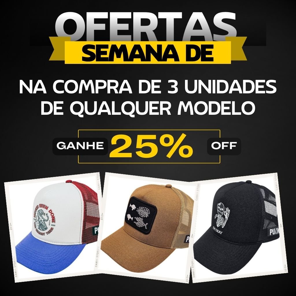 ofertas da semana punk caps